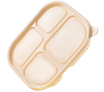 分格玉米淀粉餐盒